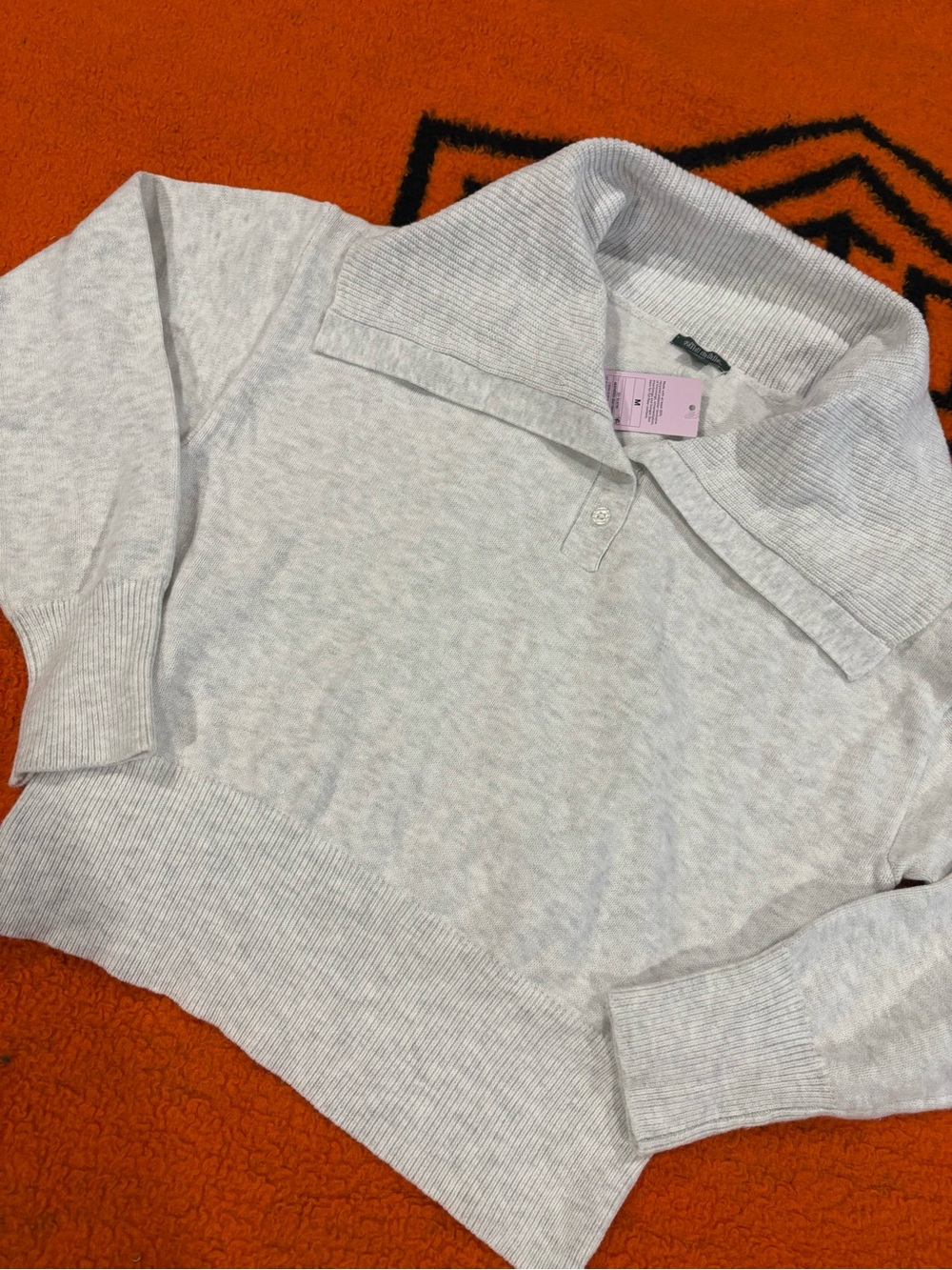Wild Fable Oatmeal Knit Collared Sweater